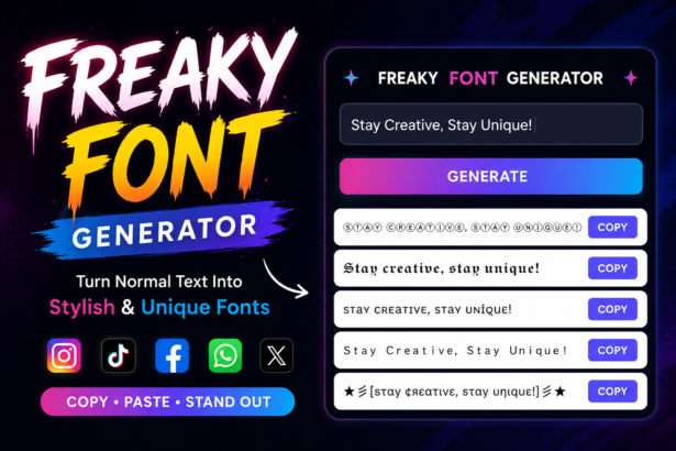 Freaky Font Generator – Copy & Paste Cool Stylish Text Instantly